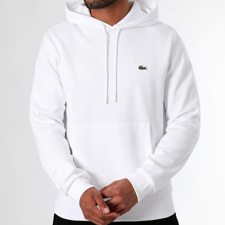 Lacoste sweat blanc outlet