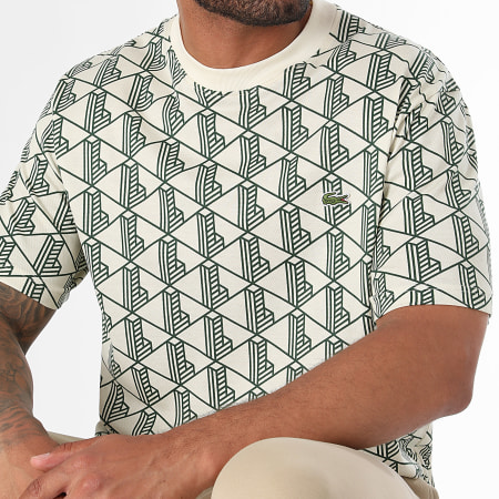 Lacoste - Camiseta The Blend Beige Verde