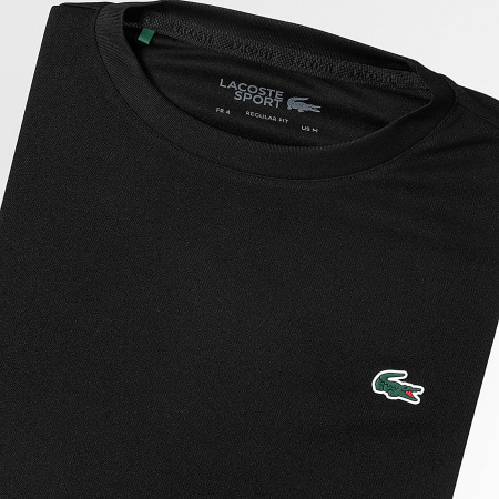 Lacoste - Maglietta con logo Crocodile Ultra Dry Nero