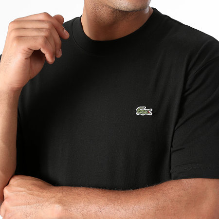 Lacoste - Tee Shirt Logo Brodé Crocodile Classic Fit Noir