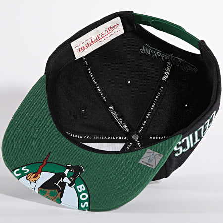 Mitchell and Ness - NBA Bigmouth Snapback Cap Boston Celtics Negro Verde Oscuro