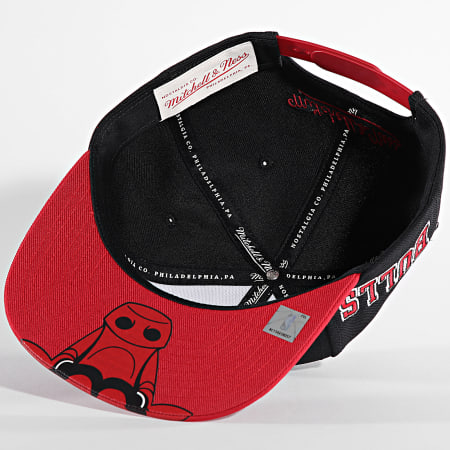 Mitchell and Ness - Casquette Snapback NBA Bigmouth Snapback Chicago Bulls Noir Rouge