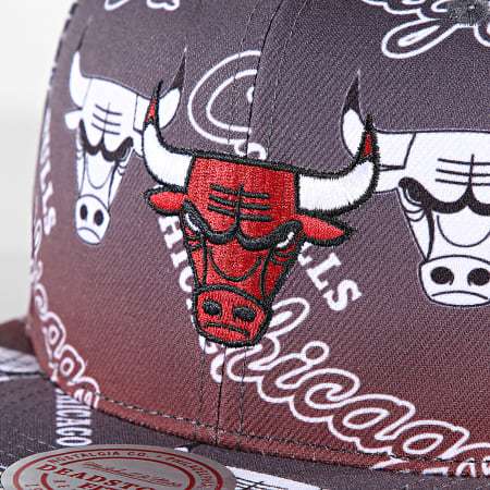 Mitchell and Ness - Destino Ocio Deadstock Chicago Bulls Gris Rojo NBA Snapback Cap