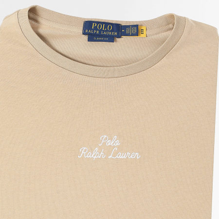 Polo Ralph Lauren - Tee Shirt Regular Logo Embroidery Beige