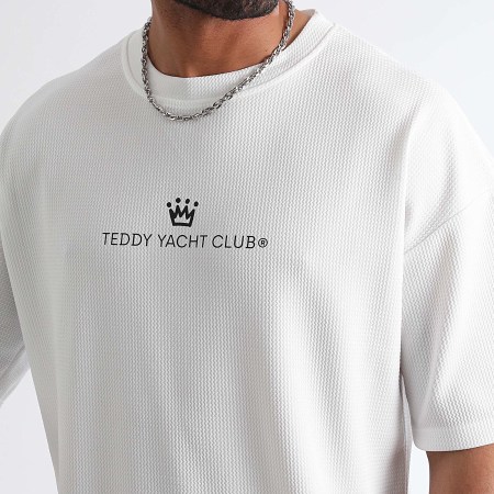 Teddy Yacht Club - Rush Maison De Couture Wit Zwart T-shirt En Korte Set