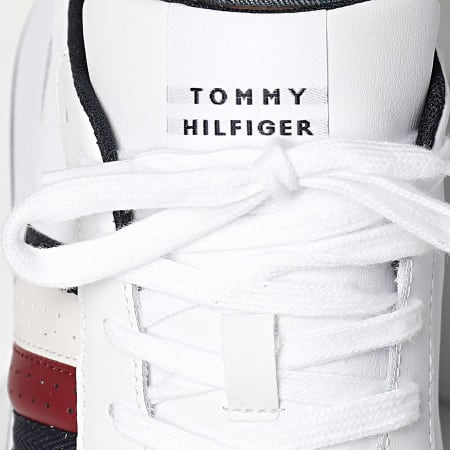 Tommy Hilfiger - Cestini Runner Evo Leather Mix Essential 5121 Bianco