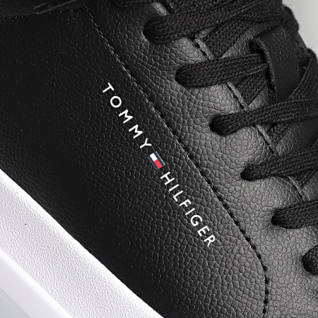 Tommy Hilfiger - Sneakers Court Leather Grain Essential 5297 Nero