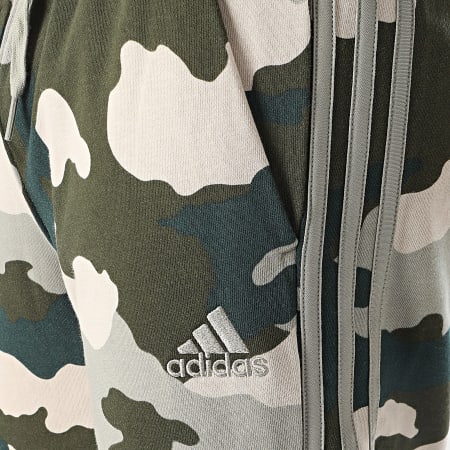 Adidas Sportswear - Pantaloni da jogging mimetici IV7384 Beige Verde Khaki Camouflage