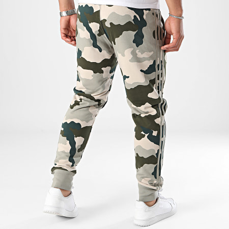 Adidas Performance - Pantalones Jogging Camo IV7384 Beige Verde Caqui Camuflaje