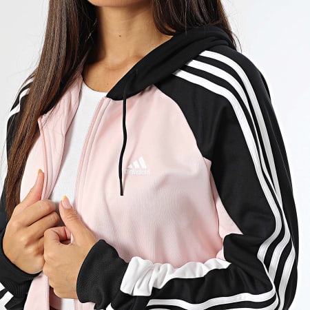 Adidas Sportswear - Boldblock trainingspak voor dames IX3744 Roze Zwart