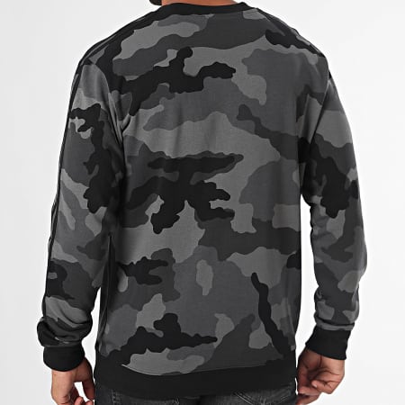 Adidas Sportswear - Sweat Crewneck A Bandes IY6633 Gris Noir Camouflage