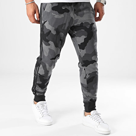 Adidas Sportswear - Pantaloni da jogging camo IY6636 Grigio antracite mimetico