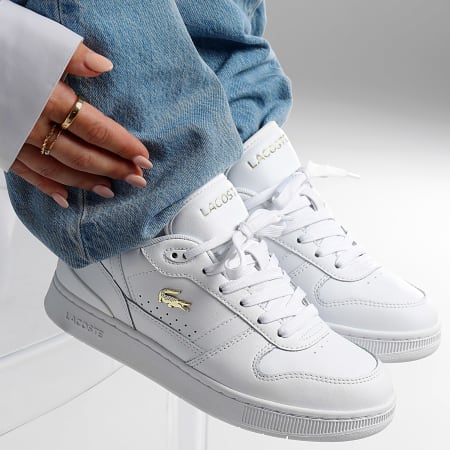 Lacoste - Set di clip a T da donna 224 Scarpe da ginnastica in oro bianco