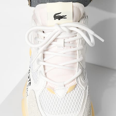 Lacoste - Baskets L003 Neo 224 White Light Yellow