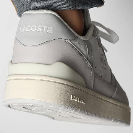 Lacoste - Sneakers Tclip Set Bianco Grigio Chiaro
