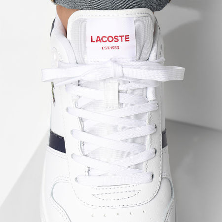 Lacoste - Tclip Set Blanco Azul Marino Rojo Zapatillas