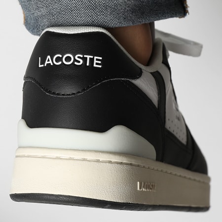 Lacoste - Tclip Set Scarpe da ginnastica bianche e nere