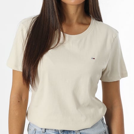 Tommy Jeans - Set van 2 dames T-shirts 1459 Wit Beige