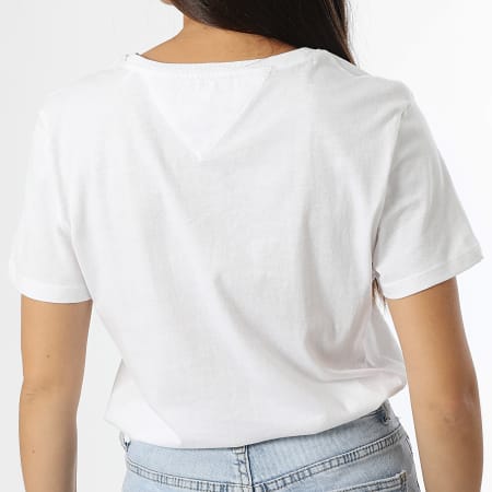 Tommy Jeans - Lote de 2 camisetas de mujer 1459 Blanco Beige