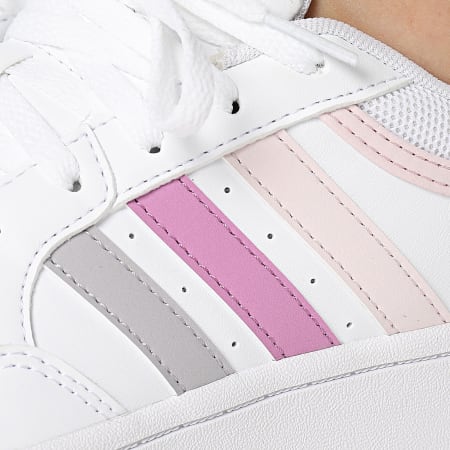 Adidas Sportswear - Baskets Femme Hoops 3.0 Bold W IH0182 Footwear White Preloved Purple Almost Pink