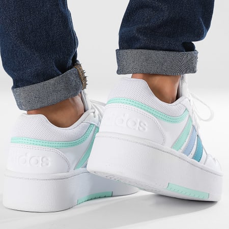 Adidas Sportswear - Hoops 3.0 Bold W Scarpe da donna IH0183 Footwear White Preloved Blue Supplier Colour