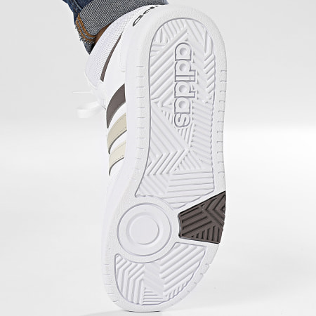 Adidas Sportswear - Baskets Montantes Femme Hoops 3.0 Mid K IH7894 Footwear White Orbit Grey Putty Grey