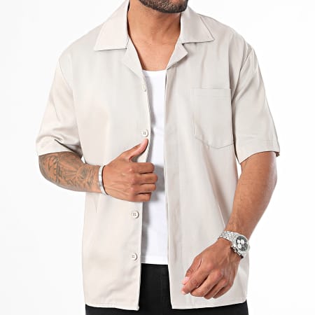 ADJ - Chemise Manches Courtes Gris