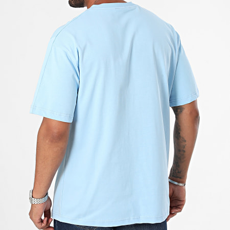 ADJ - Tee Shirt Oversize Coeur Chic Bleu Clair