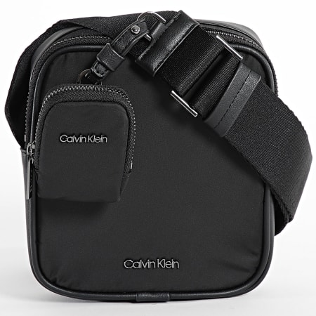 Calvin Klein - Maletín de nylon Cube Reporter 2113 Negro