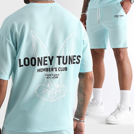 Looney Tunes - Bugs Bunny zomer T-shirt en korte broek set lichtblauw wit