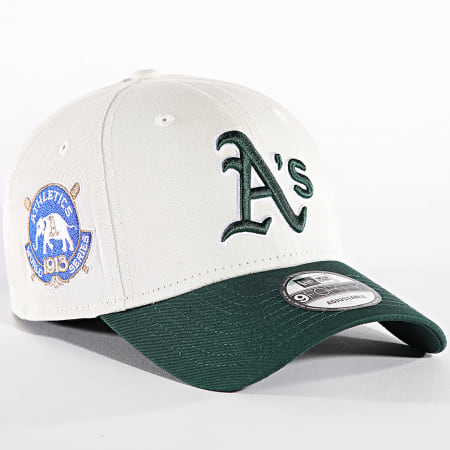 New Era - Gorra Oakland Athletics 9 Forty 60565349 Beige Verde Oscuro