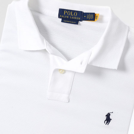 Polo Ralph Lauren - Slim Lange Mouw Polo Original Player Wit