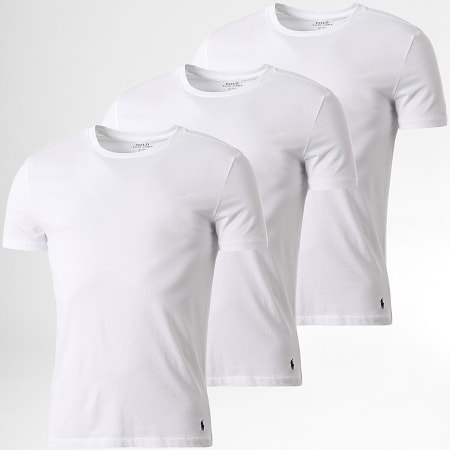 Polo Ralph Lauren - Lote de 3 camisetas blancas Original Player