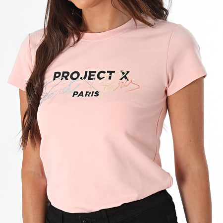 Project X Paris - Dames-T-shirt Ronde Hals F221119 Roze