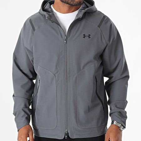 Under Armour - Veste Zippée Unstoppable 1389354 Gris Anthracite