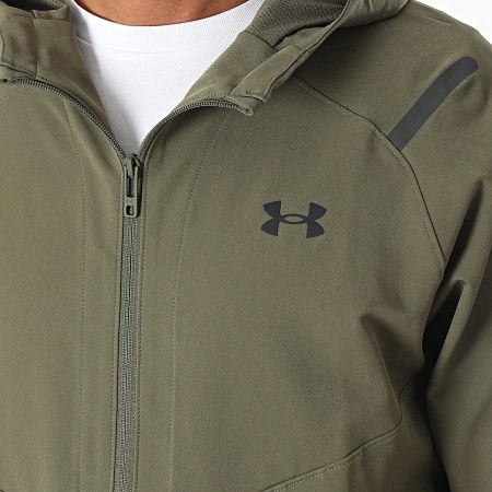 Under Armour - Giacca con zip Unstoppable 1389354 Verde Khaki