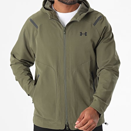 Under Armour - Giacca con zip Unstoppable 1389354 Verde Khaki