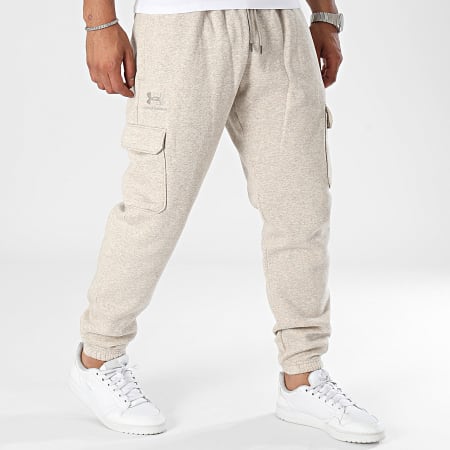 Under Armour - Essential 1380376 Pantaloni da jogging Cargo Chiné Beige