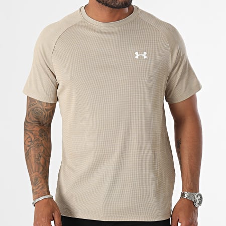 Under Armour - Maglietta Tech Textured 1382796 Beige