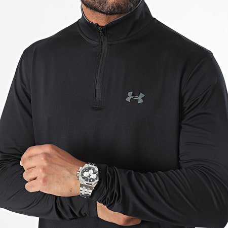 Under Armour - Tee Shirt Manches Longues Matchplay 1/4 Zip 1387127 Noir