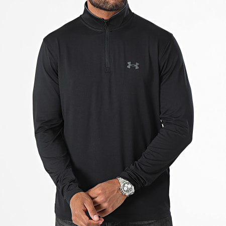 Under Armour - Matchplay Maglietta a maniche lunghe 1/4 di zip 1387127 Nero