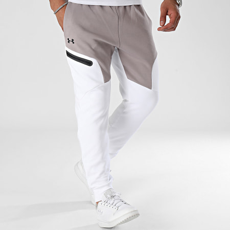 Under Armour - Pantaloni da jogging UA Unstoppable 1389353 Bianco Taupe