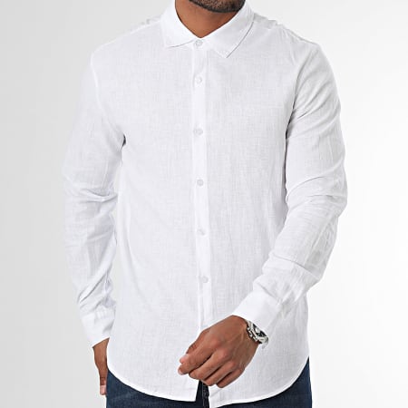 Frilivin - Camisa Manga Larga Blanca