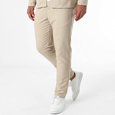 Frilivin - Beige overhemd en broek