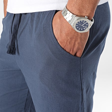 Frilivin - Pantalones cortos de jogging azul marino