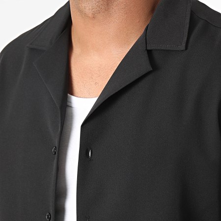 Frilivin - Camicia nera a maniche corte e set di pantaloni Chino