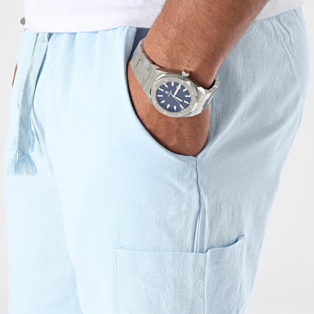 Frilivin - Pantaloncini Cargo blu chiaro