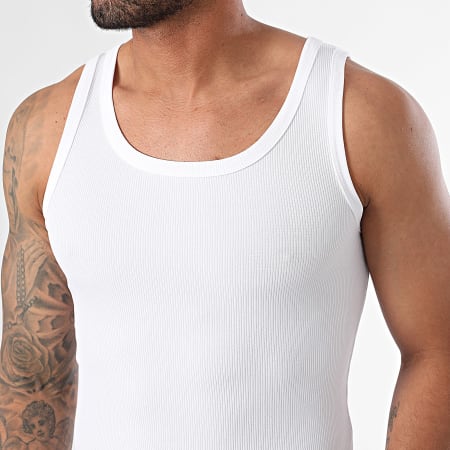 Frilivin - Camiseta de tirantes blanca