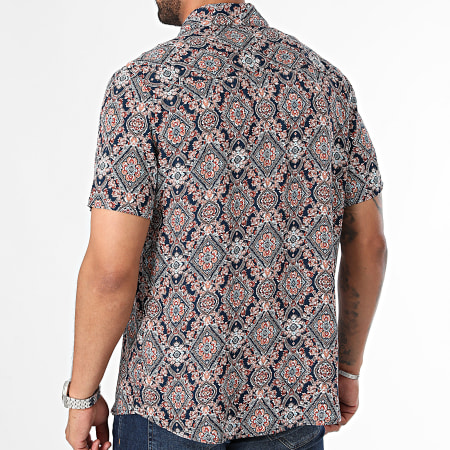 Frilivin - Camisa de manga corta Camel Navy