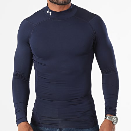 Under Armour - Tee Shirt Manches Longues 1369606 Bleu Marine